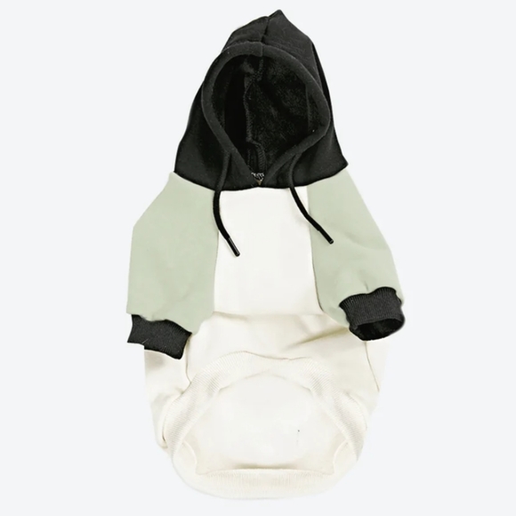 NWT black, olive and cream hoodie for cat or dog - Picture 2 of 6